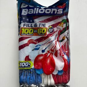 Bunch O Ballons 100 Red, White, and Blue Rapid - Filling Self - Sealing Water